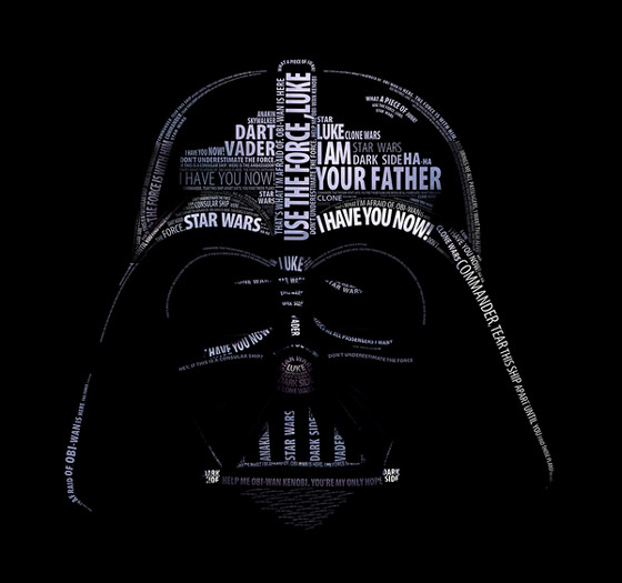Simply Awesome Star Wars Typographic Portraits by Vladislav Poliakov