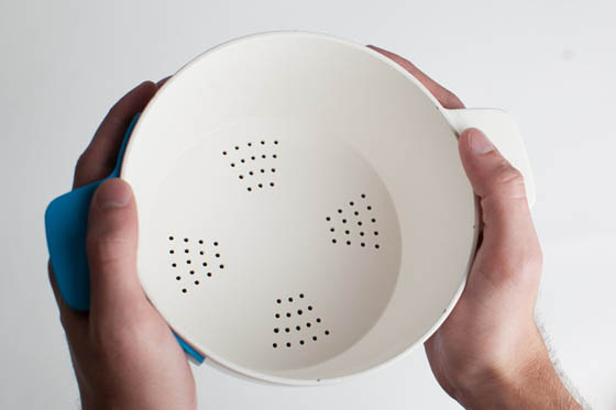OneBowl: Cook, Strain, Eat and Store All in One Bowl