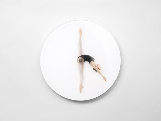 Time Is Dancing: Creative Ballerina Poses Clock