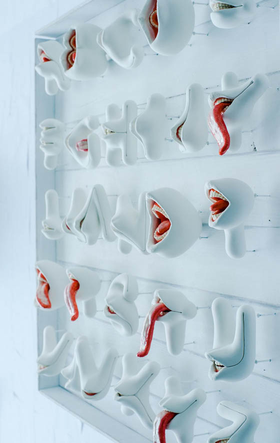 Creepy 3D Oral Alphabet by Takayuki Ogawa