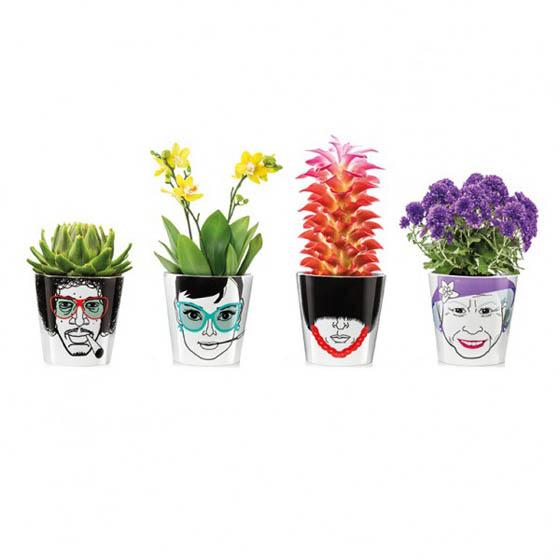 Playful Flower Power Plant Pots