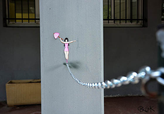Playful and Witty Street Art by oakoak