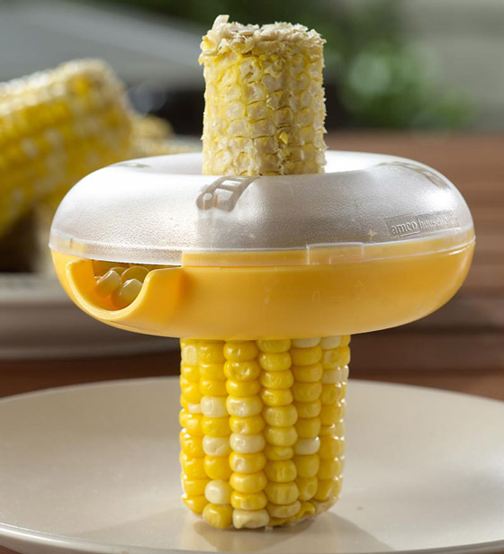 EASILY REMOVE ALL THE KERNELS AEX ONE-STEP CORN KERNEL CUTTER PELEER 