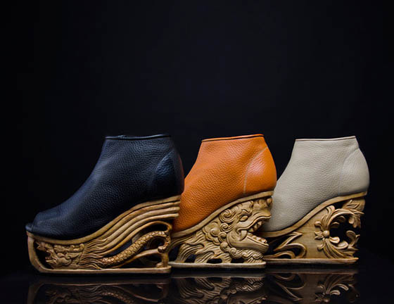 Walkable Art: Dragon Shoes Inspired by Ancient Vietnamese Wood Art