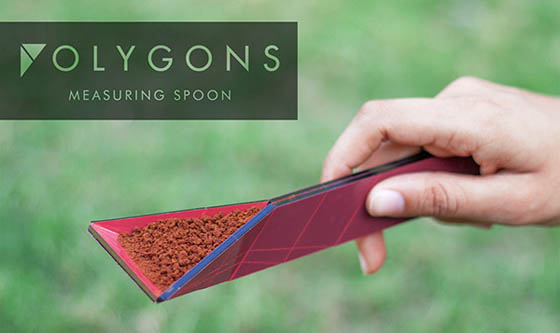Polygon Measuring Spoon: Innovative Flat Measuring Spoon