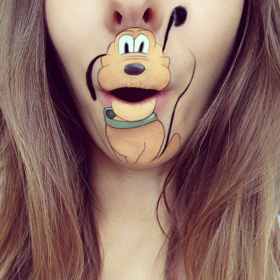 Lip Art: Amazing Cartoon Created on Lip by Laura Jenkinson