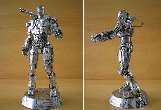 Pop Culture Icons Made of Aluminum Cans