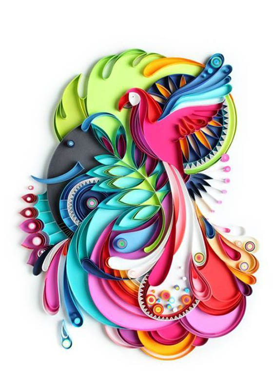 Amazing Quilled Paper Illustrations by Yulia Brodskaya