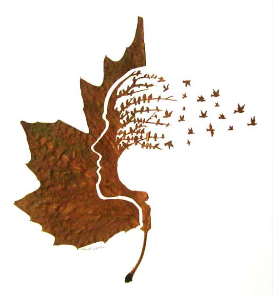 Stunning Intricate Leaf Cutting Art by Omid Asadi
