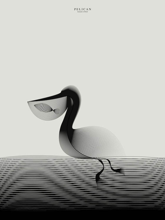 Minimal Animals in Moiré by Andrea Minini