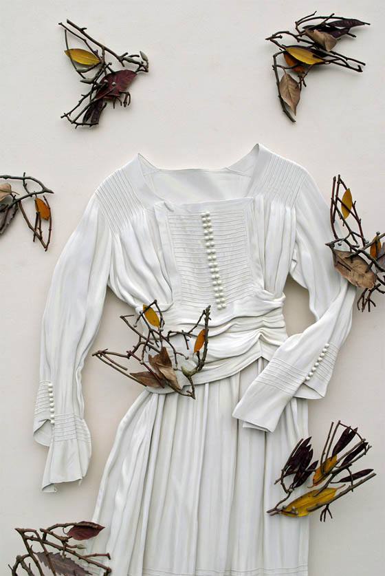 Beautiful Flowing Garments Made from Layer of Plywood