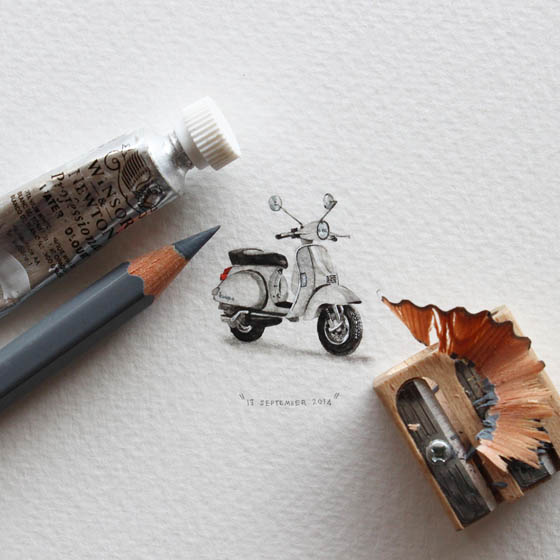 Superbly Detailed Miniature Paintings by Lorraine Loots