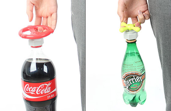 Sodavalve: a Clever Handle for Soda Bottle