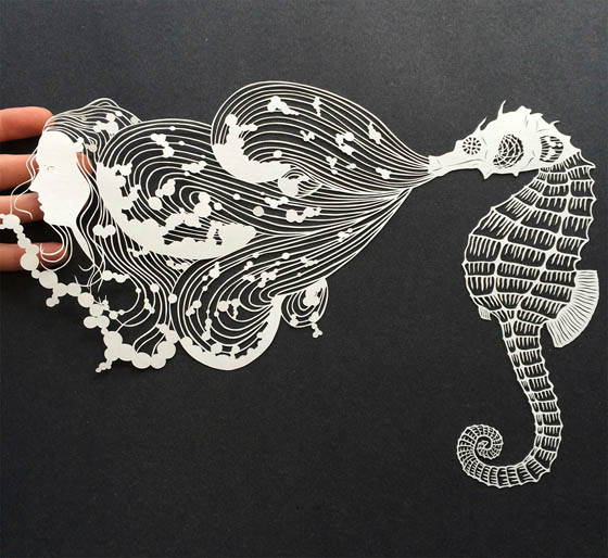 Stunning Intricate Paper-cut Art by Maude White