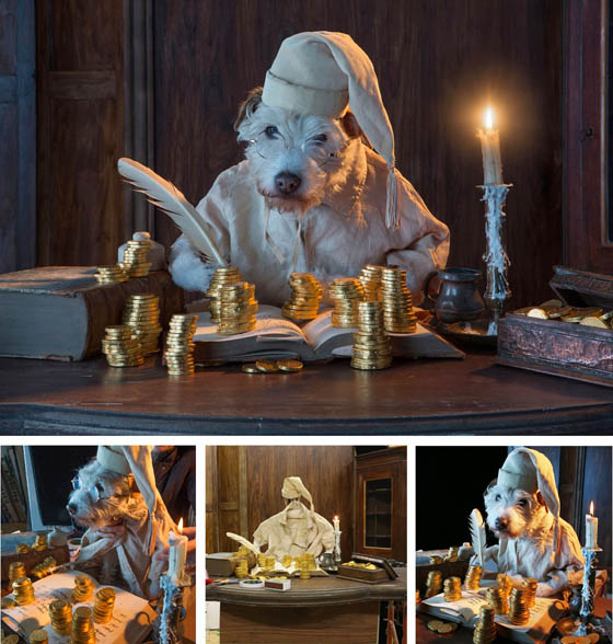Photographer Turns His Dog Into Different Animal to Celebrate Christmas