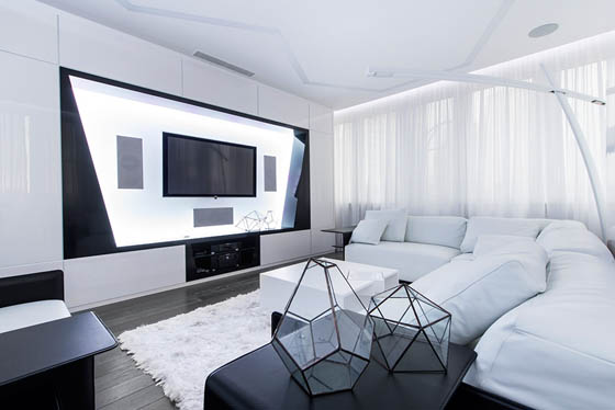 Futuristic Spaceship Like Apartment In Moscow Design Swan