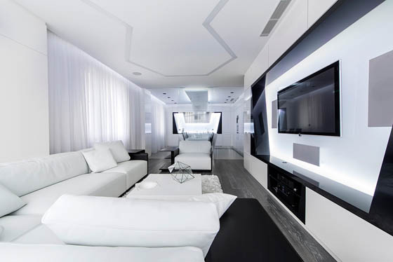 Futuristic Spaceship Like Apartment In Moscow Design Swan