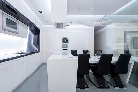 Futuristic Spaceship-like Apartment in Moscow