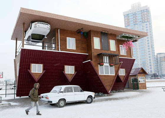 Upside-down House in Siberia, Russia