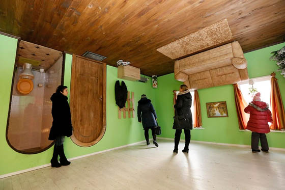 Upside-down House in Siberia, Russia