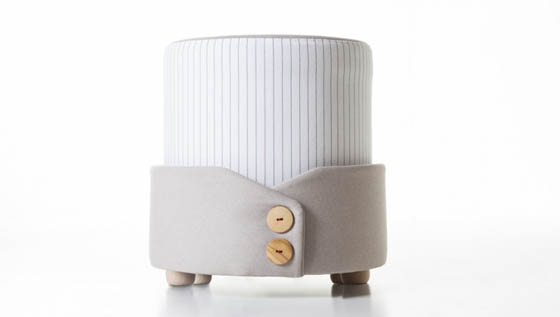 Polsino: Cute Pouf With Magazine Holder