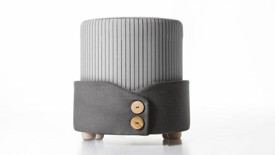 Polsino: Cute Pouf With Magazine Holder