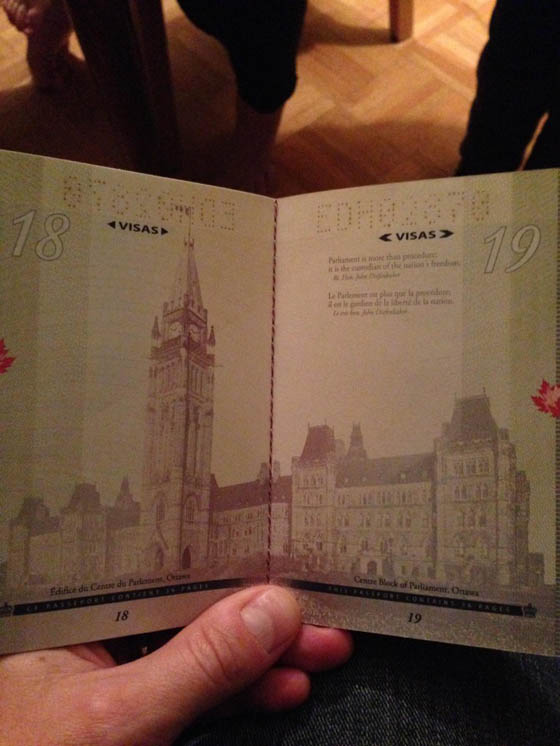 Surprising Design of New Canadian Passport Revealed Under UV Black Light