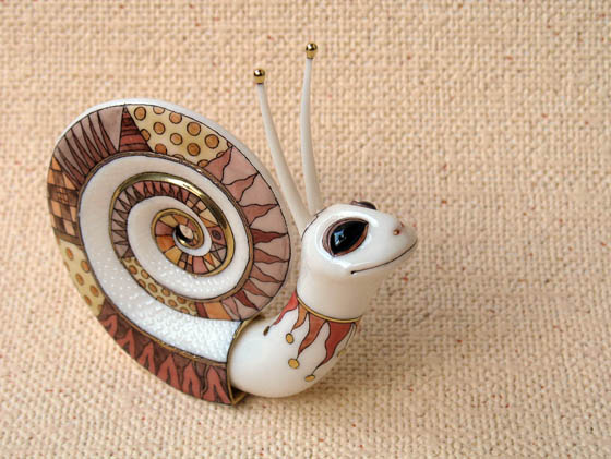 Fantasy and Ornate Painted Porcelain Animals By Anya Stasenko And Slava Leontyev