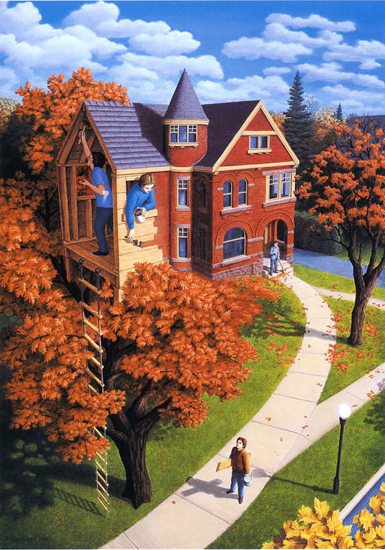 Mind Blowing Optical Illusion Painting by Robert Gonsalves