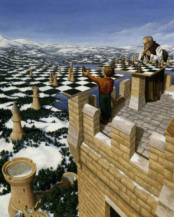 Mind Blowing Optical Illusion Painting by Robert Gonsalves