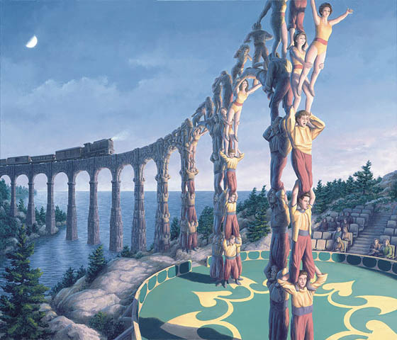 Mind Blowing Optical Illusion Painting by Robert Gonsalves