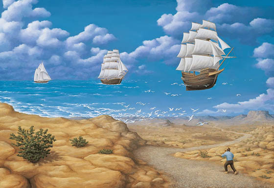 Mind Blowing Optical Illusion Painting by Robert Gonsalves