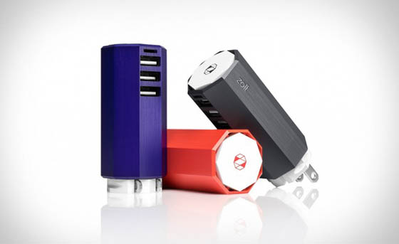 Zolt Charger: the Smallest and Lightest Laptop Charger with 3 USB Devices Outlet