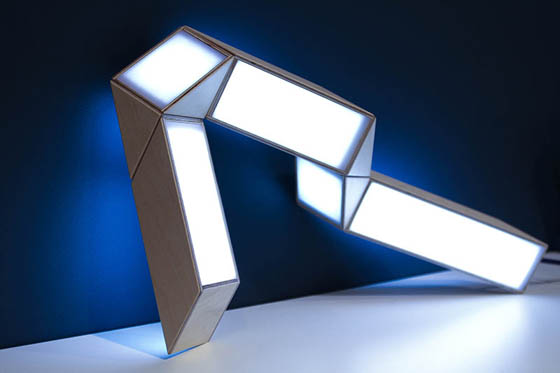 5+5 Lamp: Rubik’s Snake Inspired Interactive Lamp