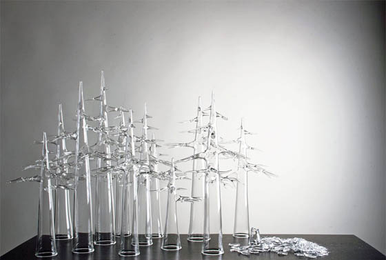 Nature Inspired Glass Work by Simone Crestani