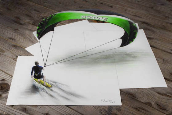 Optical Illusion: New 3D Drawings by Ramon Bruin
