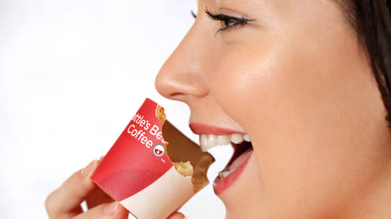 Scoffee: KFC's new edible coffee cup