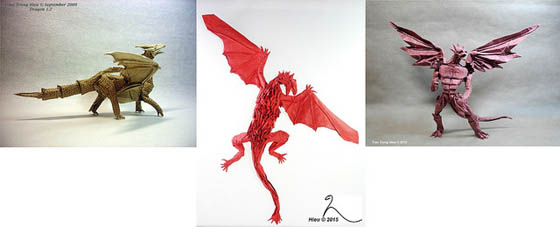 Dinosaur Paper Sculpture by Adam Tran