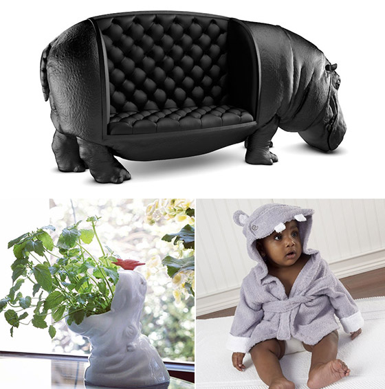 11 Cool Designs in Hippo Shape