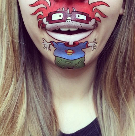 Faces on Faces: Funny Lip Art Creations by  Laura Jenkinson