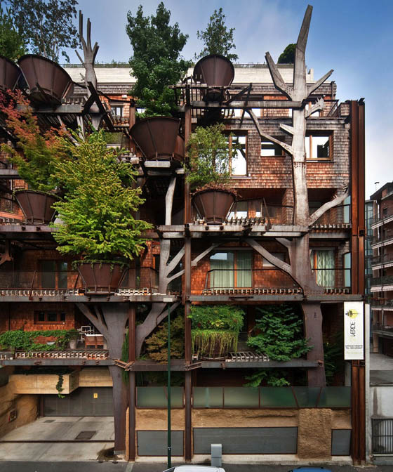 A Multi-Story Urban Treehouse in Turin, Italy