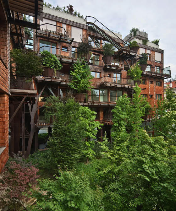 A Multi-Story Urban Treehouse in Turin, Italy