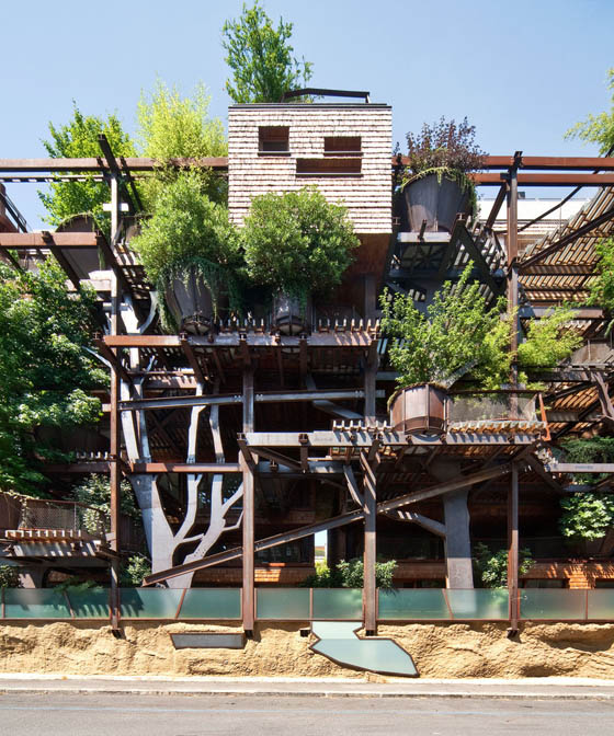 A Multi-Story Urban Treehouse in Turin, Italy