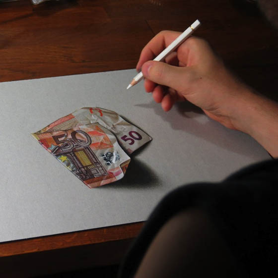 Hyper-realistic Color Drawings Drawings of Everyday Objects