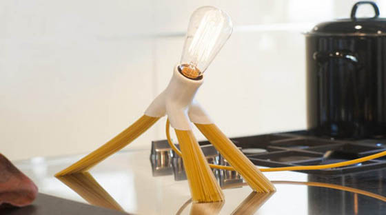 Fantasia: Unusual Lamps With Tripod Base Can Be Extended With Household Objects