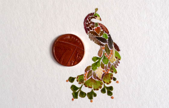 Incredible Intricate Pressed Fern Leaf Illustrations by Helen Ahpornsiri