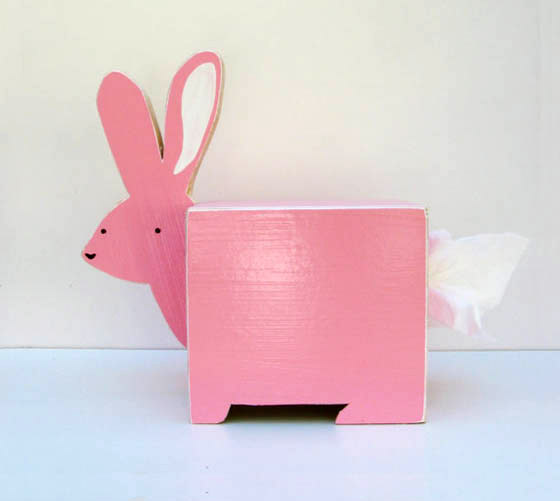 Cute Handcrafted Wooden Animal Tissue Box