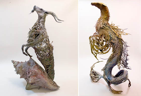 Surrealist Sculptures: a Blend of Plants, Animals, and Occasionally Human-made Structures or Objects