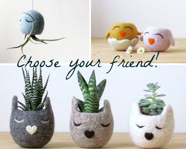 Adorable AnimalPlanters: Turn Your Flower Pots Into Cute Animals