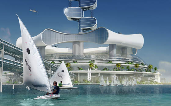 Grand Cancun Eco-complex: Eco-platform with Luxury Resort